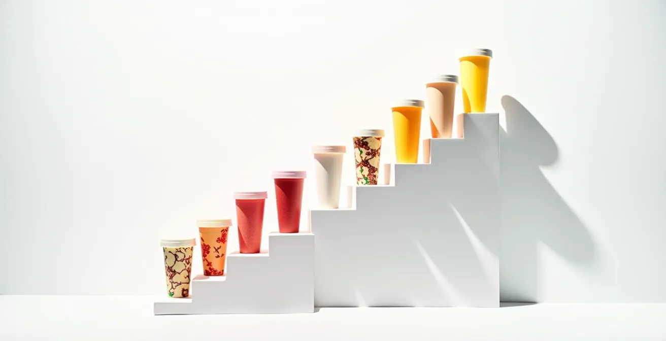 Gráfico visual de patrones de demanda estacional con picos y valles