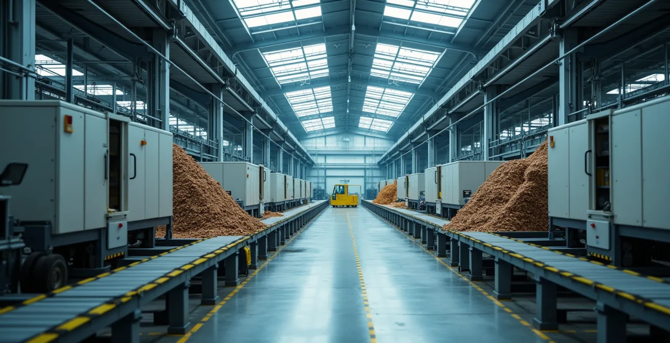 Visualización del efecto cascada de micro-paradas en línea de producción