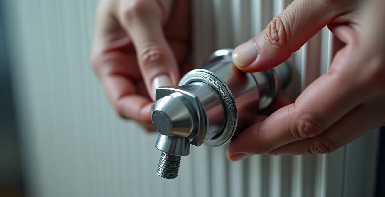 Instalación de válvula termostática inteligente en radiador sin obras