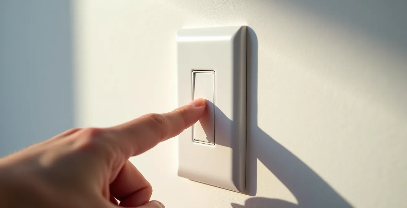 Interruptor inteligente con configuración de tres escenas básicas